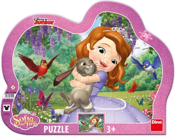 Puzzle obrysowe Zosia i zwierzątka 25 elementów