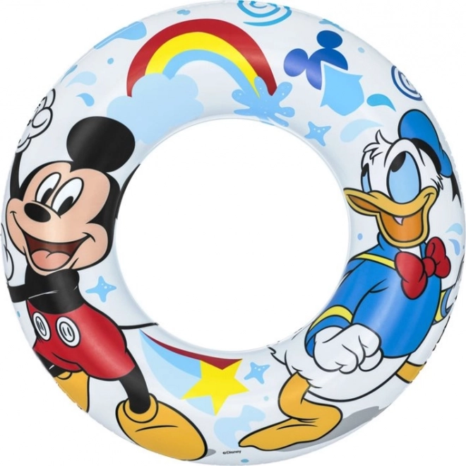 Dmuchane kółko Disney z motywem Myszki Miki i Kaczora Donalda 56cm