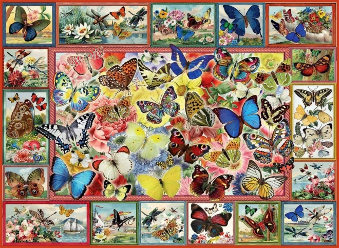 Puzzle Mnóstwo Motyli 1000 Elementów