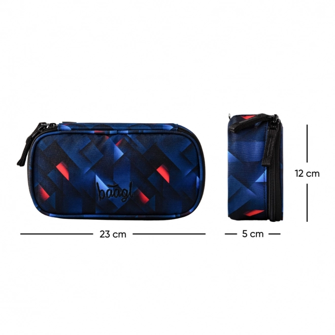 Szkolny piórnik Baagl Skate Indigo