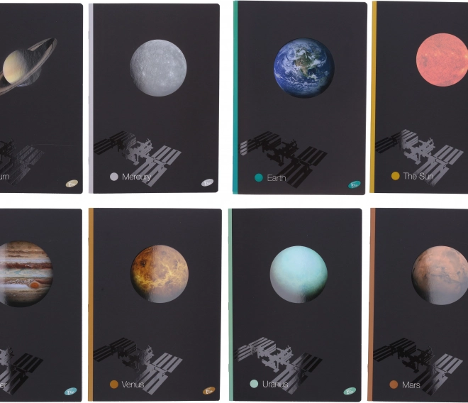 Zeszyt liniowany A4, 40 kartek, motyw planet