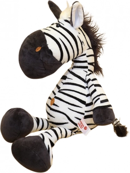 Puszysta zabawka zebra czarno-biała 25 cm