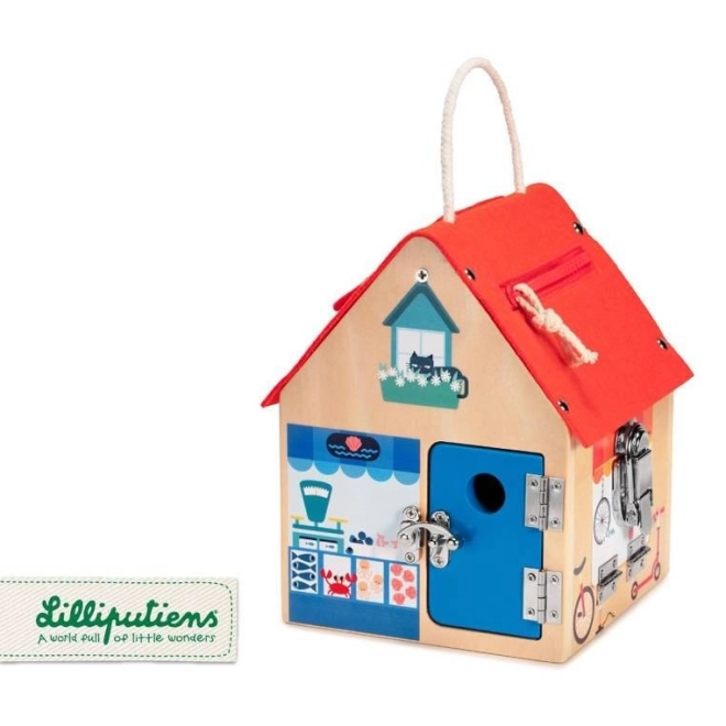 Lilliputiens  drewniany domek z zamkami