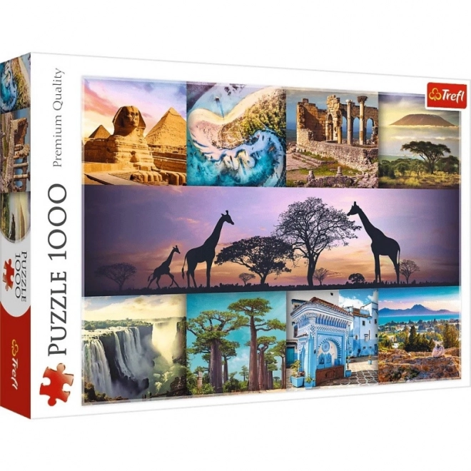 Trefl Puzzle 1000 elementów - Kolaż Afryka