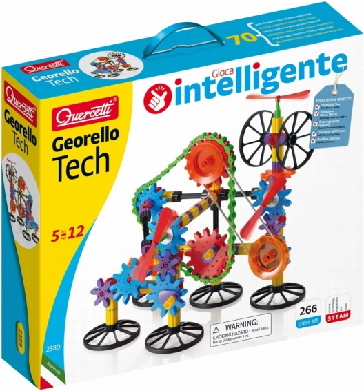 Klocki z przekładniami Quercetti Georello Tech 266 elementów