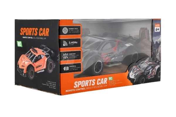 RC sportowy samochód 2,4GHz szaro-turkusowy 20cm – Szaro-czerwony