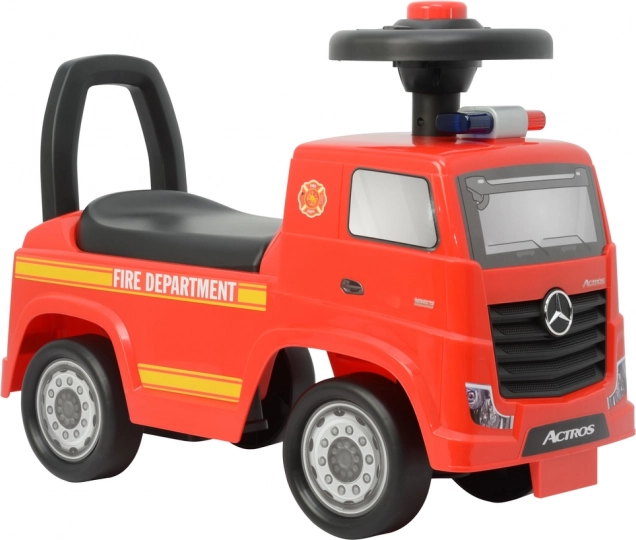 jeździk MERCEDES ACTROS strażacy, czerwony