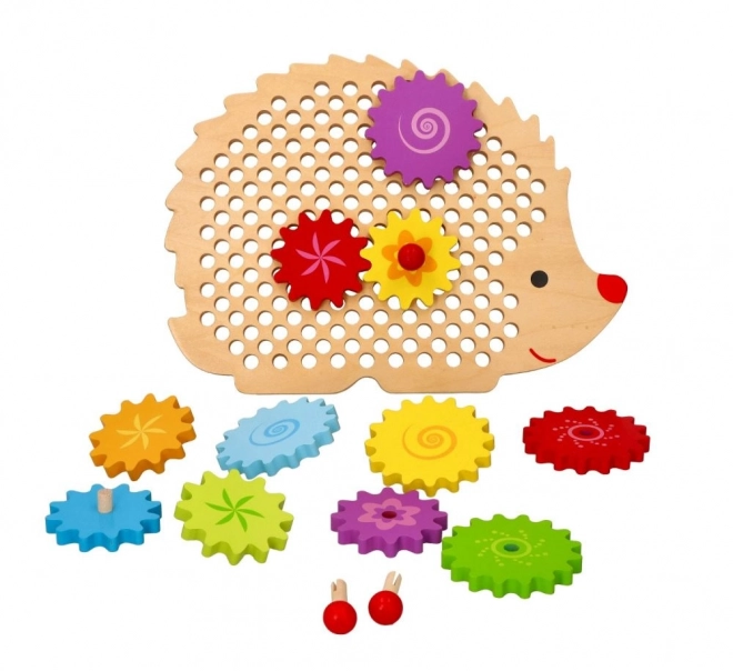 Puzzle Jeżyk z zębatymi kołami