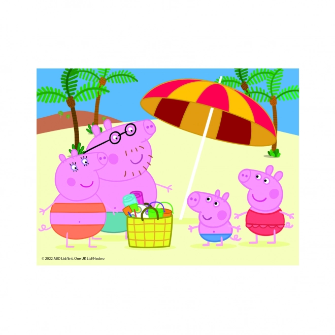 PEPPA PIG 12 Drewniane licencyjne kostki