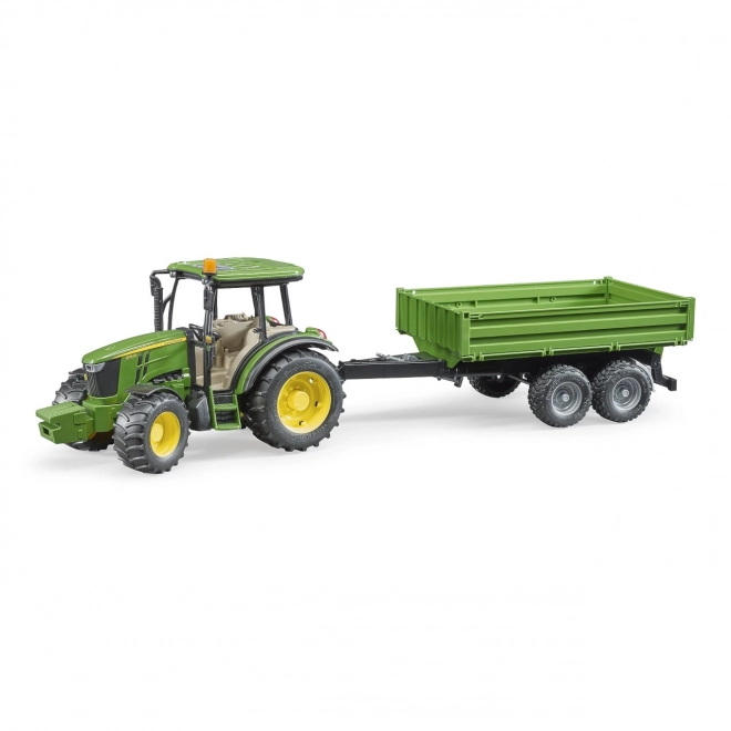 Bruder Traktor John Deere z przyczepą