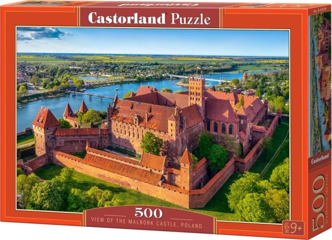 Puzzle 500 elementów - Widok na Zamek w Malborku, Polska
