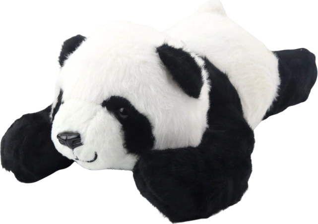 Pluszowa leżąca panda 30 cm czarno-biała