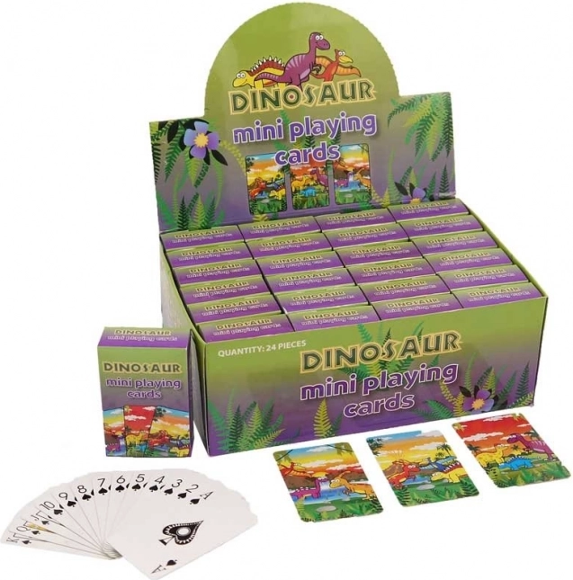 Mini karty do gry Dinozaury (54 kart)