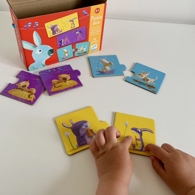 DJECO Duo puzzle Przeciwieństwa