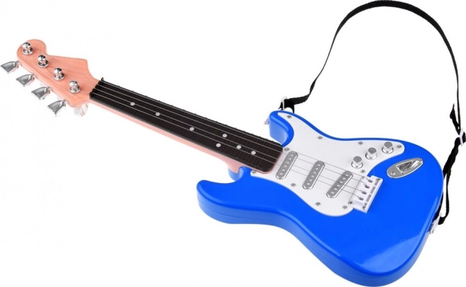 Elektryczna gitara dla dzieci - rockowy dźwięk – Niebieska