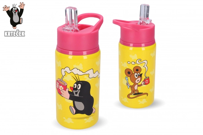 Butelka stalowa Krecik 500 ml różowa