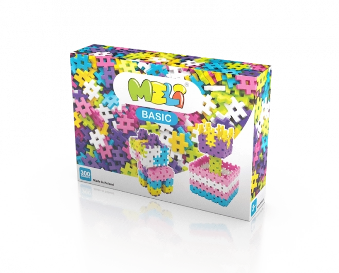 Zestaw Konstrukcyjny Meli Basic Pink - 300 elementów