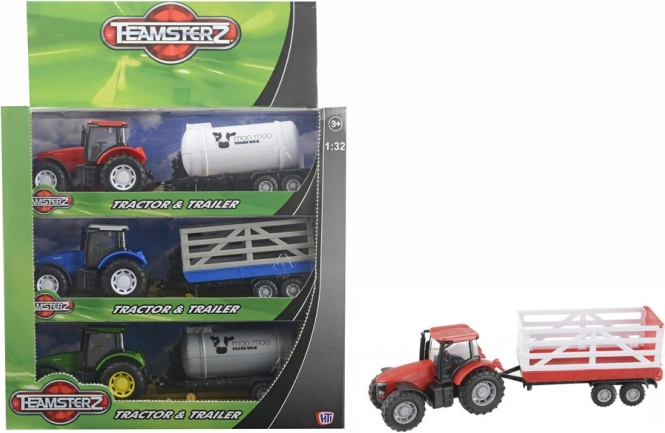 Teamsterz traktor z platformą lub cysterną 1:32