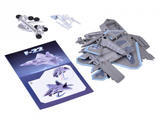 Klocki Budowlane Myśliwiec F-22