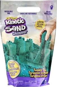 Kinetic Sand turkusowo-zielony błyszczący piasek 0,9 kg
