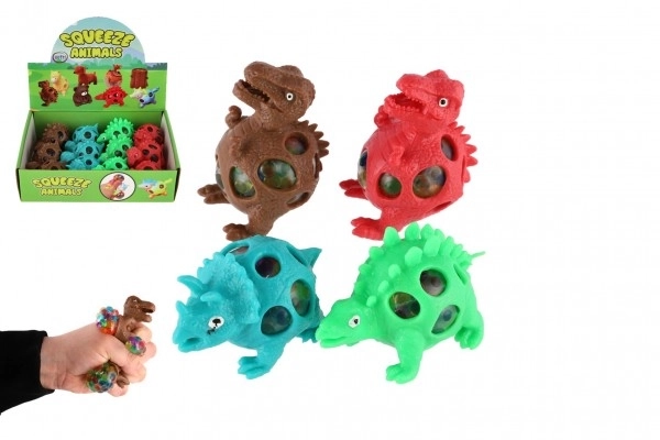 Dinosaurus antystresowy ściskany szlam 7x5cm 4 kolory w woreczku