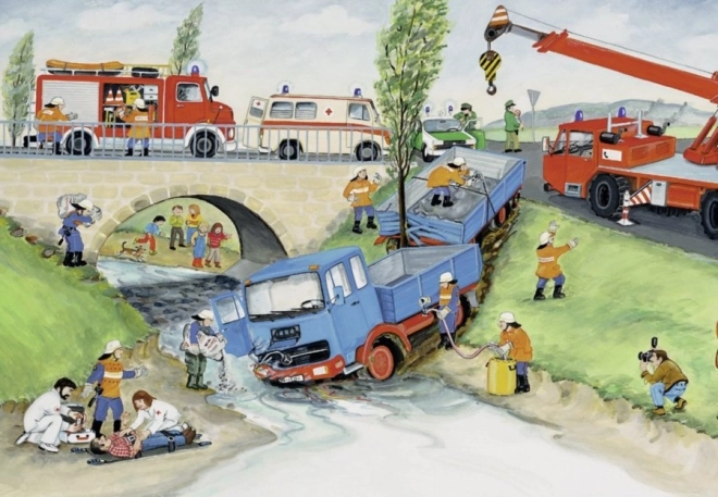 Ravensburger puzzle Straż Pożarna 2x24 elementy