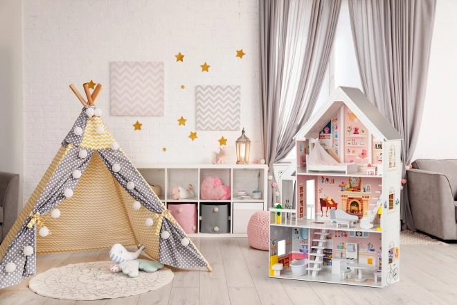 Drewniany domek dla lalek XXL Powder Residence ECOTOYS