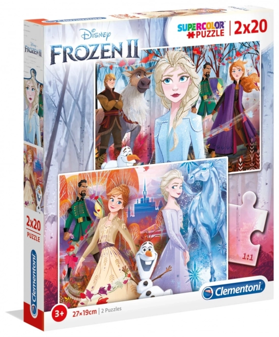 Puzzle 2x20 Super Kolor Kraina Lodu 2