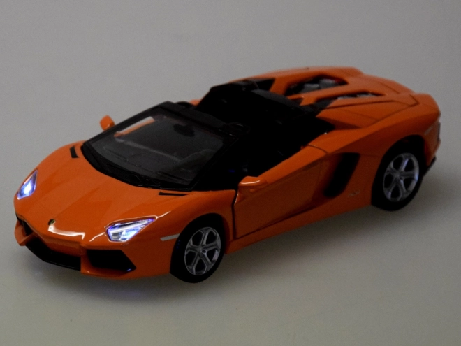 Metalowy model samochodu Lamborghini Aventador Roadster 1:32 interaktywny