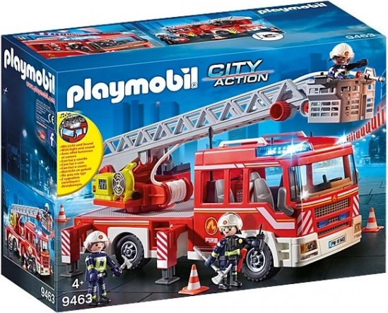 playmobil city action wóz strażacki z wysuwanym drabiną