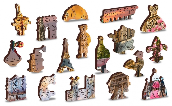 Drewniane puzzle Wiosna w Paryżu