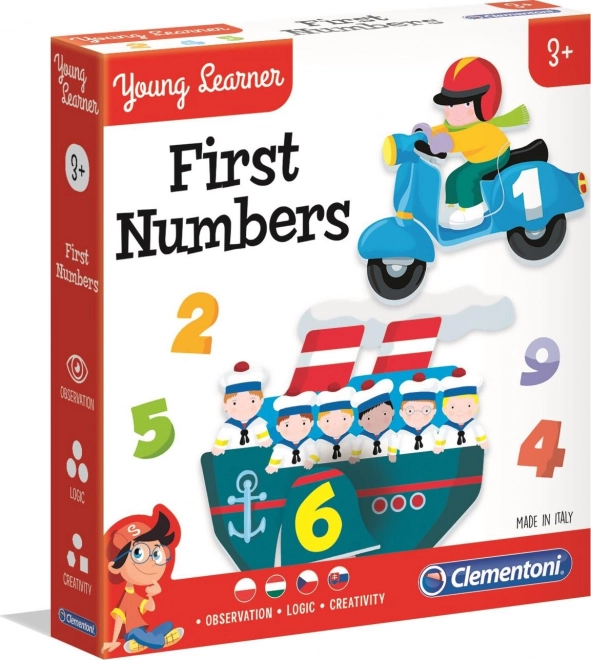 Edukacyjne puzzle Pierwsze liczby 9×2 elementy CLEMENTONI