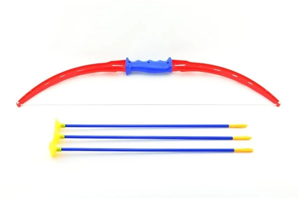 Łuk i strzały 3 szt. plastik 71cm w pudełku