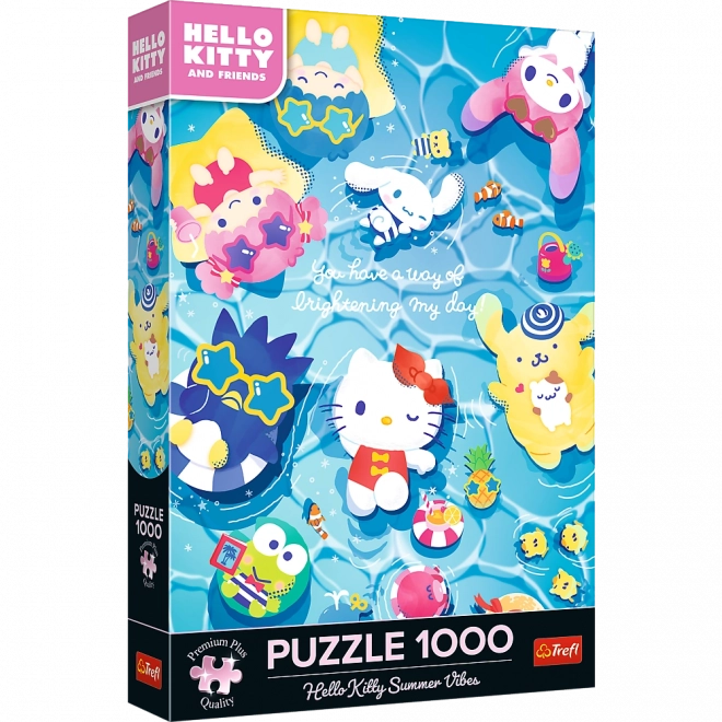 Puzzle Hello Kitty na letniej fali 1000 elementów od Trefl