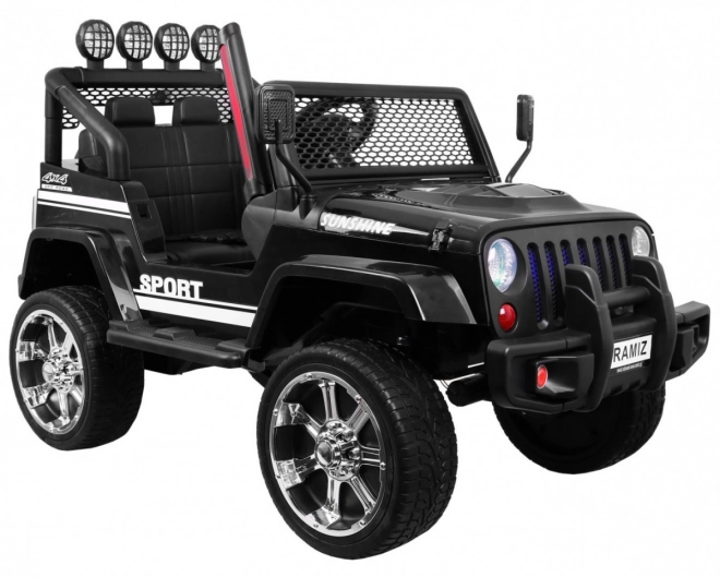 Dziecięcy elektryczny samochód Raptor Drifter czarny z pilotem i napędem 4x4
