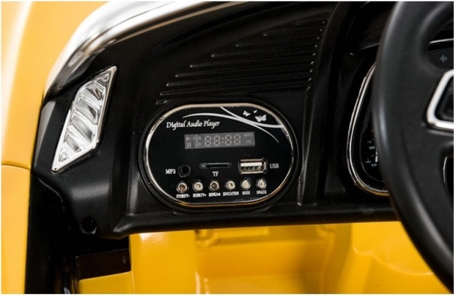 Dziecięcy elektryczny samochodzik Audi R8 Spyder żółty