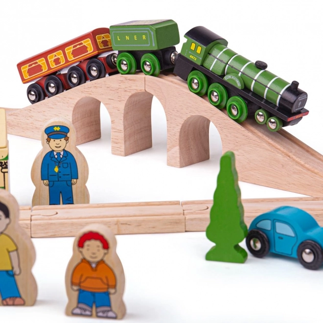 Drewniana kolejka Flying Scotsman