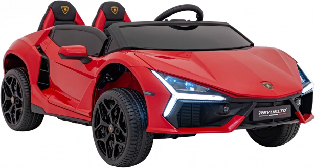 Elektryczny samochodzik LAMBORGHINI Revuelto XL – czerwony, 24 V, 2 miejsca