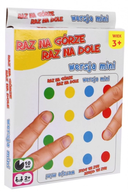 Raz w górę, raz w dół 2 w 1 dla dzieci 3+ Gra arcade + Mat z kółkami + Shuffle board + Mini wersja na palce