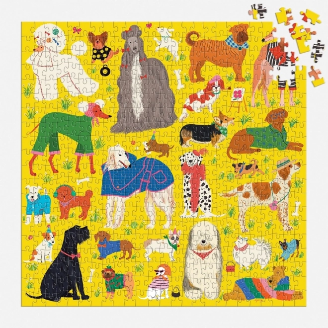 Galison Puzzle Stylowe psy 500 elementów