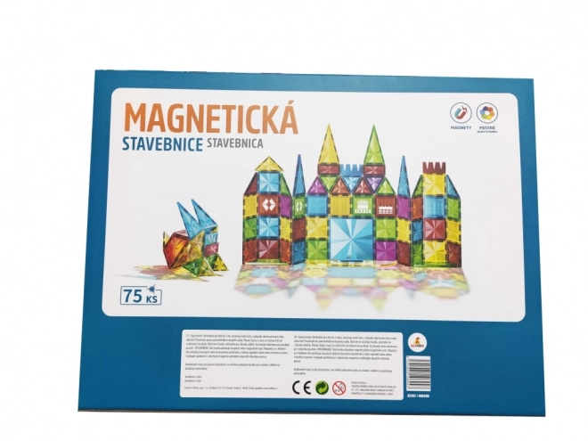 Magnetyczna układanka dla dzieci - 75 elementów