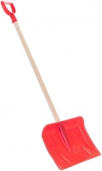 Dziecięca łopata do śniegu z uchwytem w kształcie T 87 cm – Czerwone