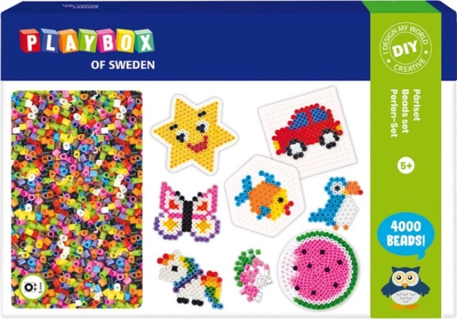 Playbox koraliki do zaprasowywania zestaw Lato 4000 szt.