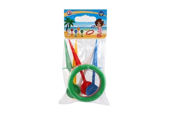 Rzucane pierścienie - plastikowy zestaw dla dzieci