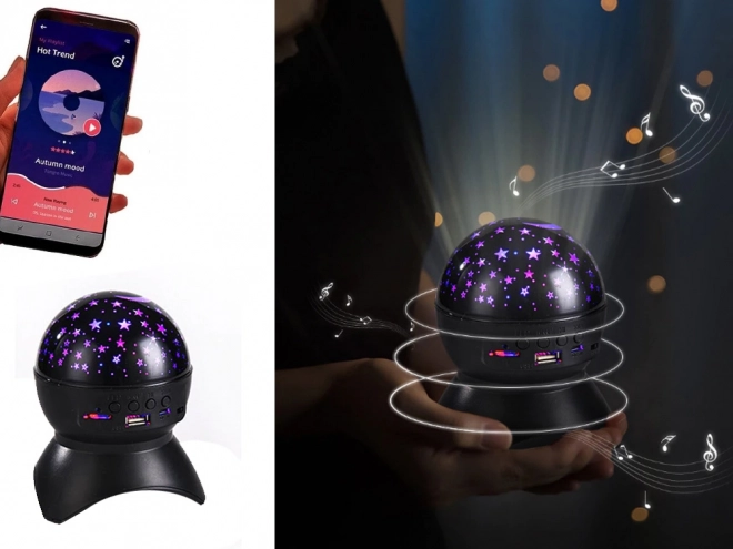 Projektor gwiezdnego nieba z LED i głośnikiem Bluetooth
