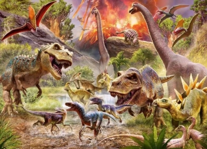Puzzle z motywem dinozaurów Ravensburger 60 szt.