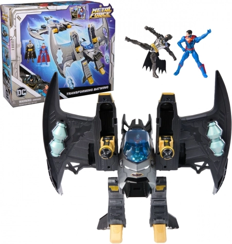 Zestaw figurek i samolotu Batwing – transformacja DC METAL FORCE