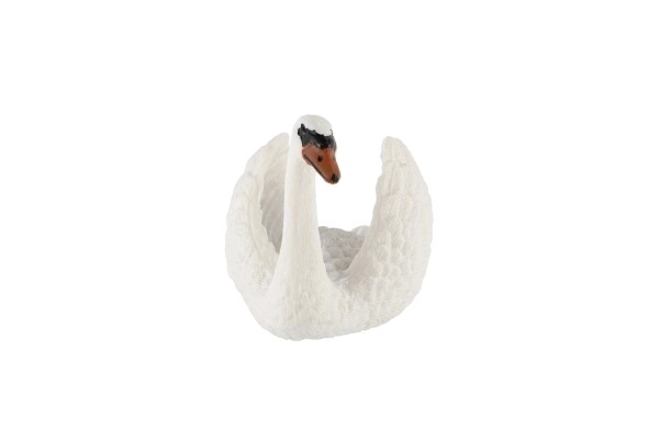 Łabędź duży zooted plastik 7cm w woreczku