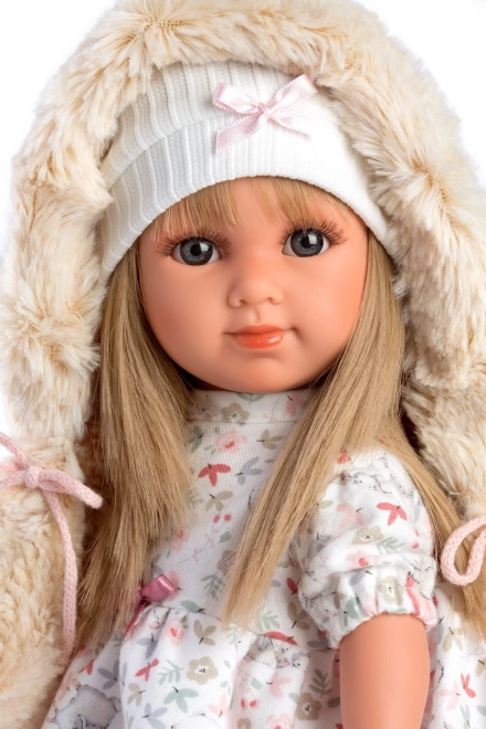 Llorens 53541 ELENA - realistyczna lalka z miękkim materiałowym ciałem - 35 cm