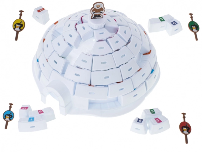 Gra planszowa buduj igloo z pingwinami